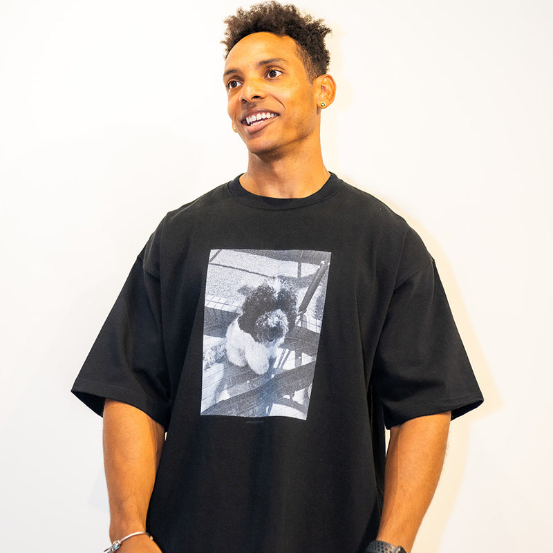 モノクロドッグTシャツ
