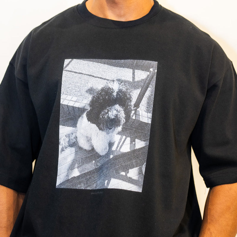 モノクロドッグTシャツ