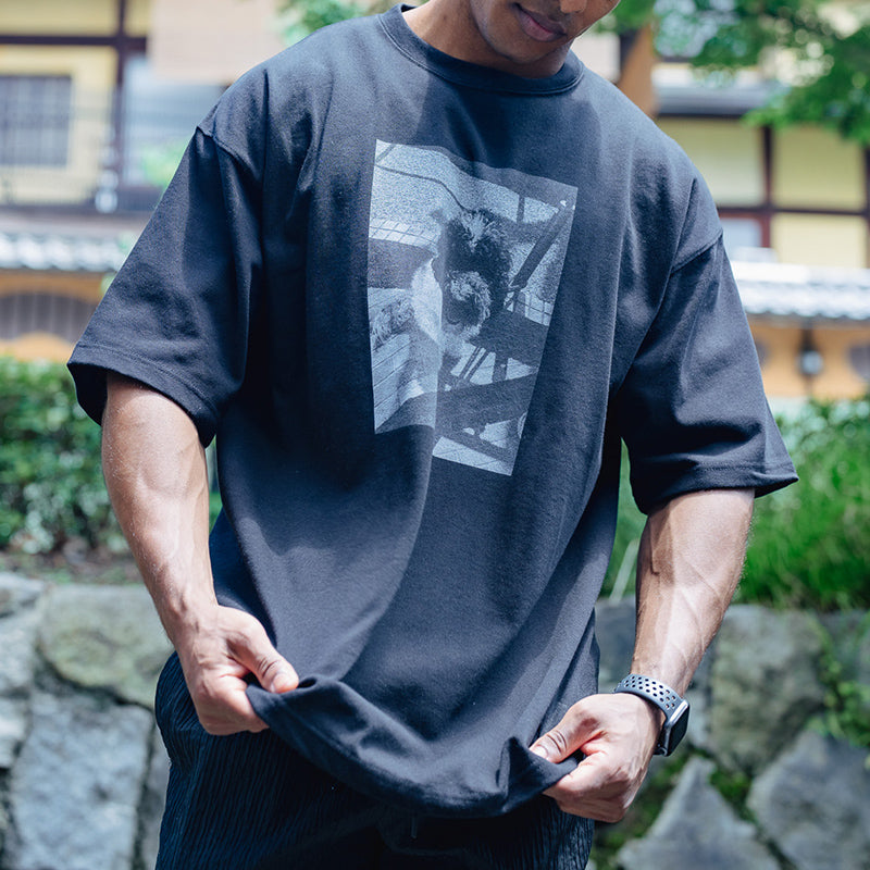 モノクロドッグTシャツ