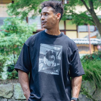 モノクロドッグTシャツ