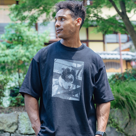 モノクロドッグTシャツ